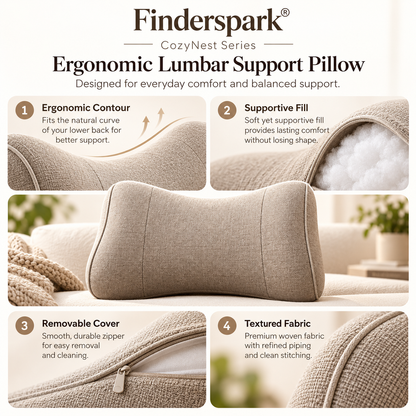 Finderspark® Ergonomic Lumbar Support Pillow