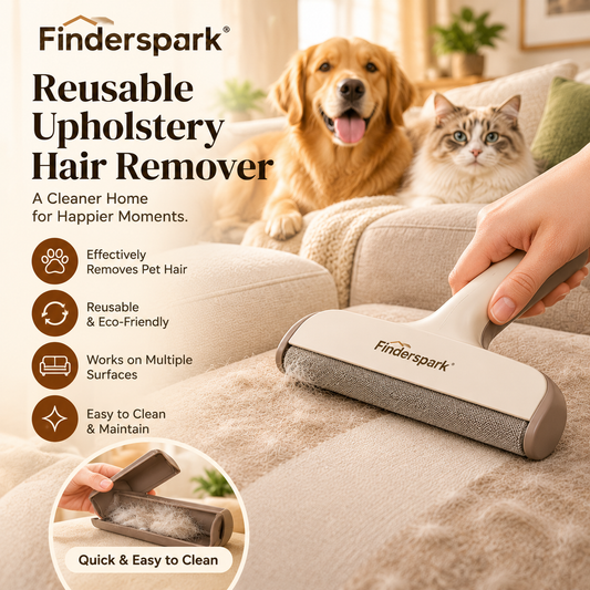 Finderspark® Reusable Upholstery Hair Remover
