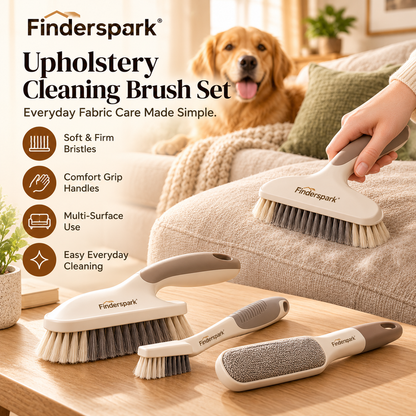 Finderspark® Upholstery Cleaning Brush Set