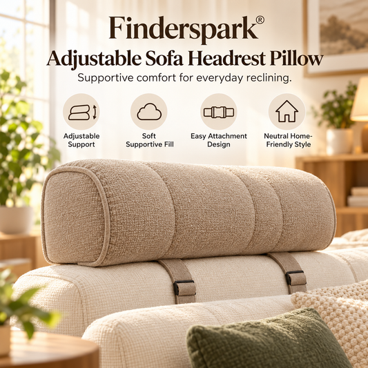 Finderspark® Adjustable Sofa Headrest Pillow