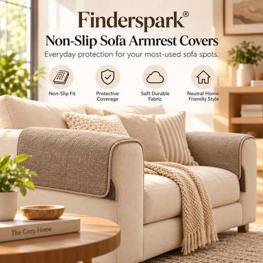 Finderspark® Non-Slip Sofa Armrest Covers